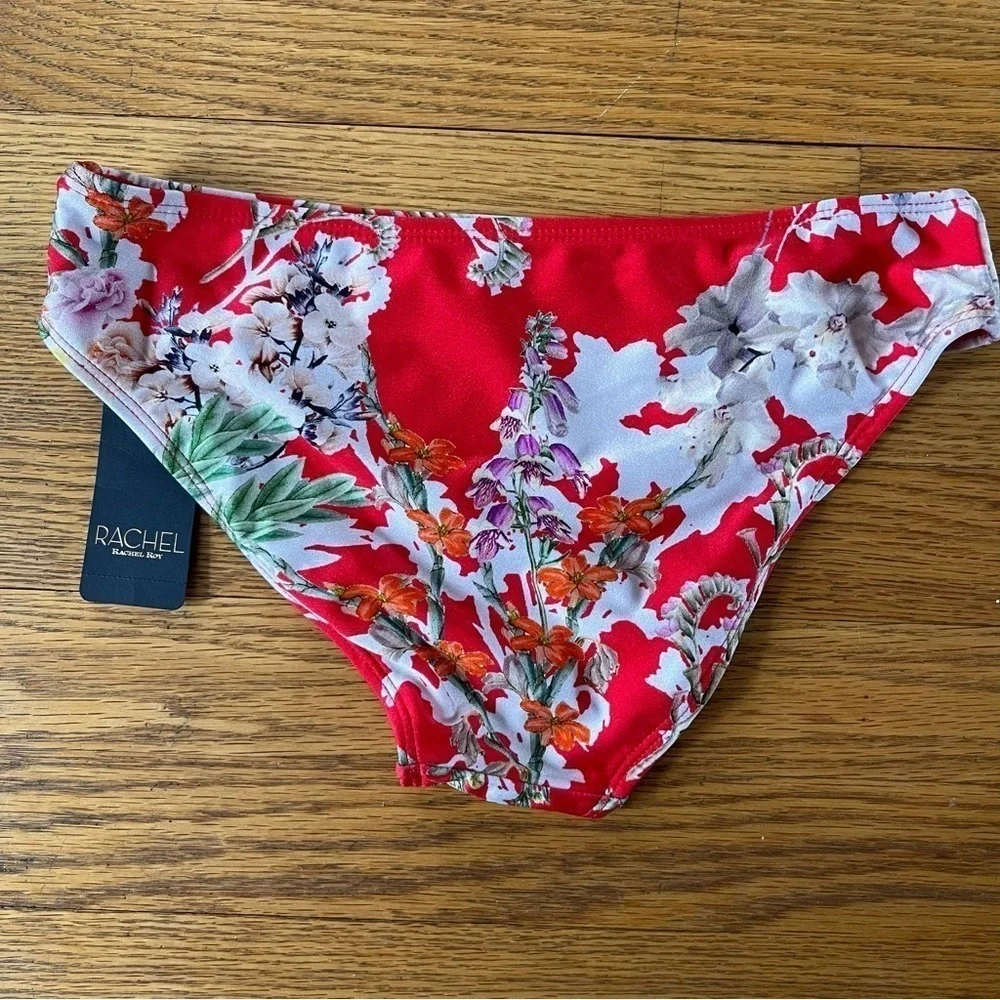 NEW Rachel Roy Bikini Bottom Fleur Red Size XSM NWT - Picture 6 of 6